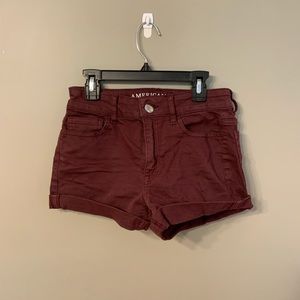 American Eagle Outfitters Maroon Shorts